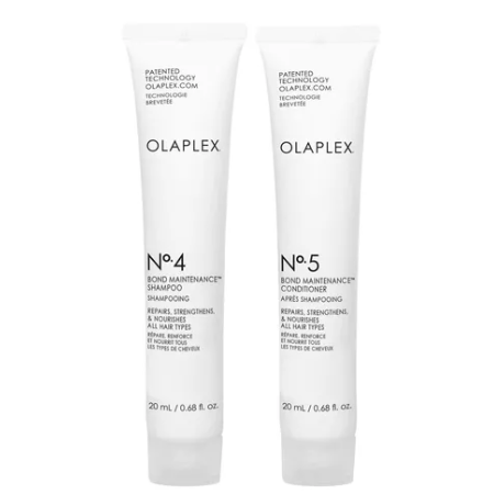 Olaplex (No.4+No. 5) Bond Maintenance (Shampoo + Conditioner) 20ml,OLAPLEX , OLAPLEXtreatment  , OLAPLEXENESPANOL , hairtreatment , healthyhair ,veganhaircare ,cleanformula ,healthyhaircare ,cleanbeauty ,แชมพู ,คอนดิชันเนอร์ ,